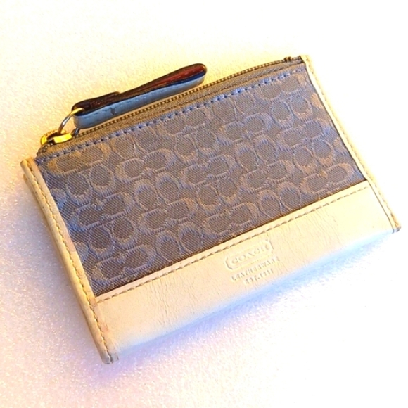 COACH Madison Gingham Black and White Jet Set Tote Bag Handbag with mini Wallet - Picture 6 of 9